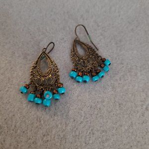 3for$12 Super Cute Blue Beaded Earrings
